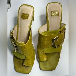 Adorable Louise et Cie Women's Green Heeled Sandals.